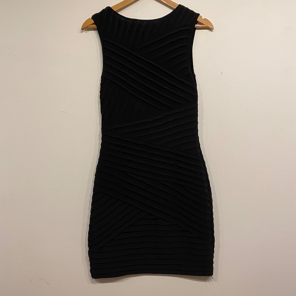 Calvin Klein Black Pleated Pencil Dress - Picture 4 of 6